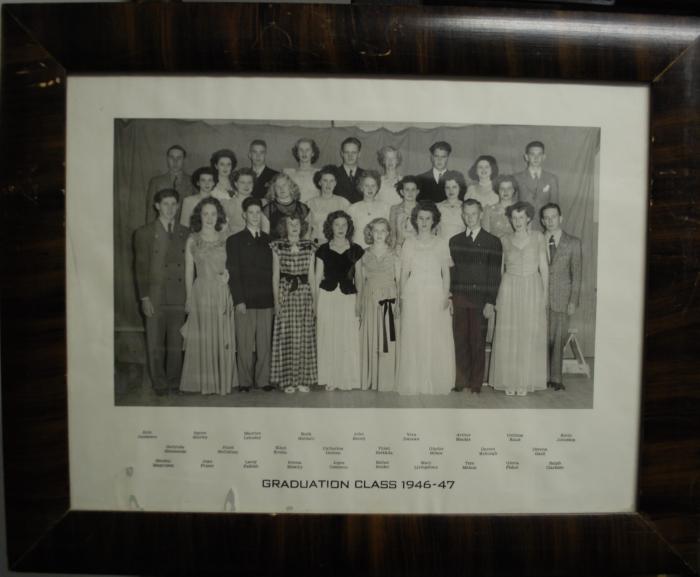 Photographic Print, grade XII / 12, 1946 - 1947, graduating class