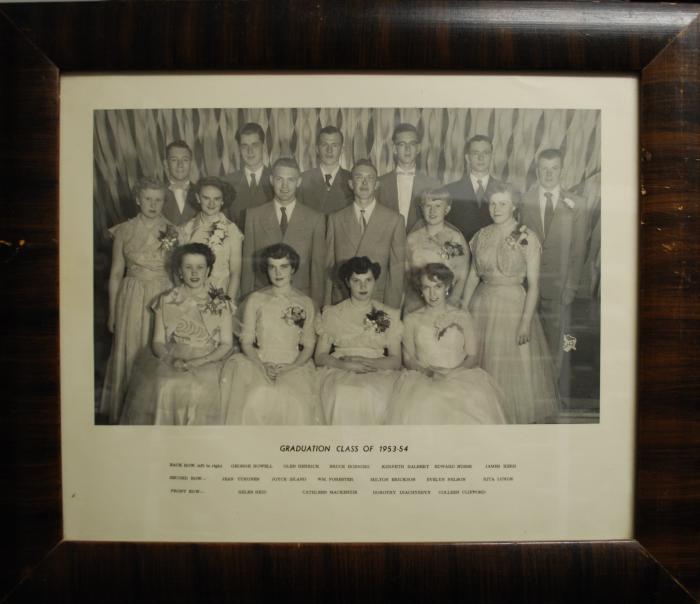 Photographic Print, grade XII / 12, 1953 - 1954, graduates