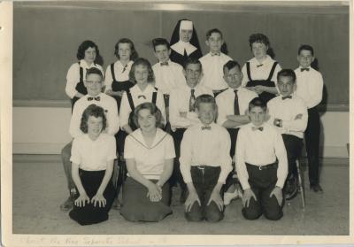 Photographic Print, grade VIII / 8, 1959 / 1960 Christ the King Separate School