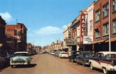 Looking North on Central Avenue Postcard (1956)