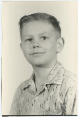 Photograph of young man, Doug, 1957