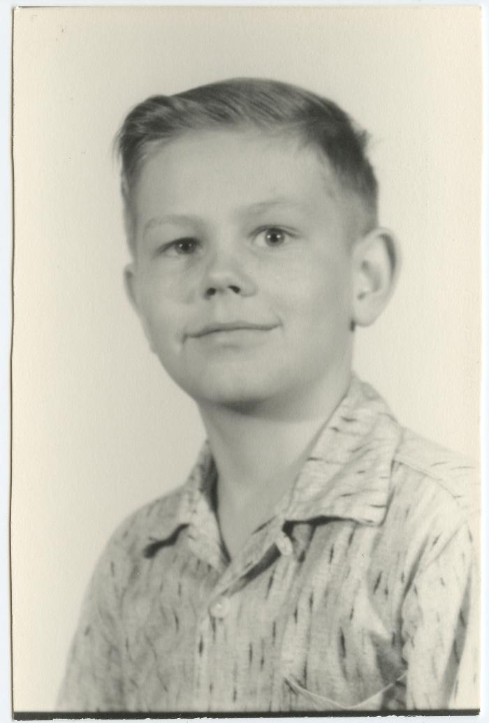 Photograph of young man, Doug, 1957