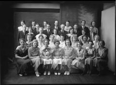 Photographic negative, Grade XII / 12, 1934 / 1935, high school graduates