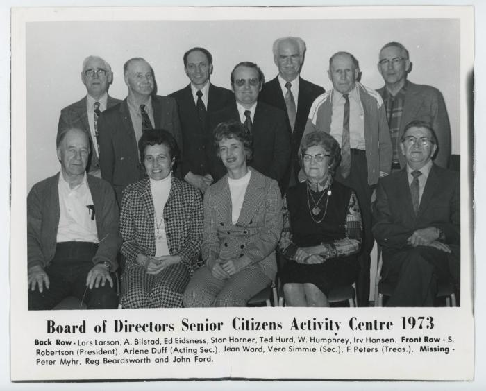 Seniors Activity Centre Board of Directors (1973)