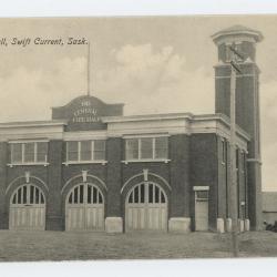 Swift Current Fire Hall Postcard