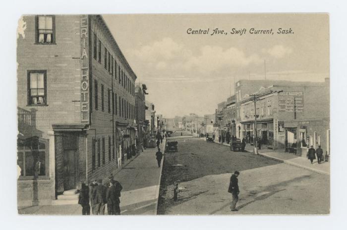 Central Avenue, Swift Current Postcard (c.1912)