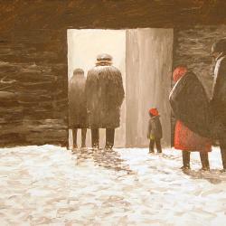 People Going into the Dancing Hall