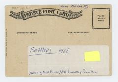 Unloading Settlers Effects Postcard (1908)