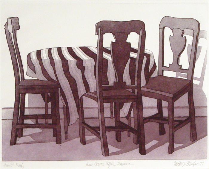 Three Chairs After Dinner