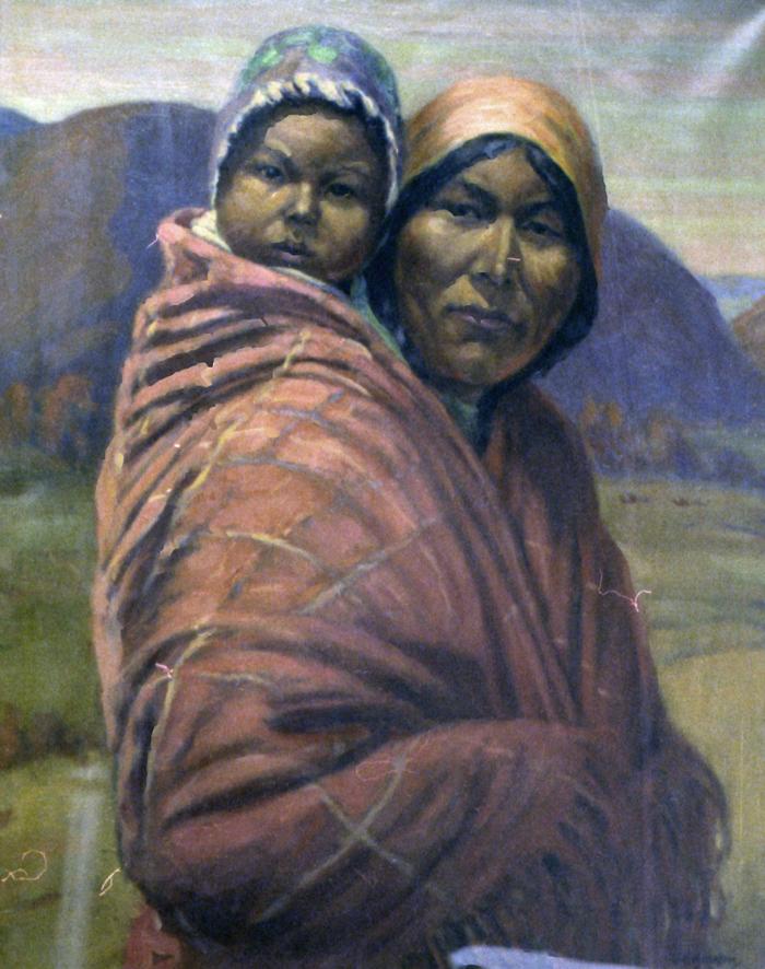 Portrait of Mother and Child