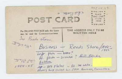 Charles Reid Store Postcard (c.1904)