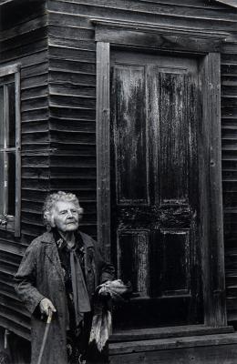 Anna Williams in Front of Her Barn