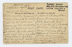 Robert Dodds Postcard (1913-09-21)