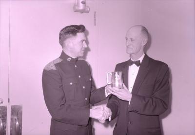 Captain John B Campbell Wins Dunwoody Trophy, 14th Canadian Hussars (1961-02);Negative