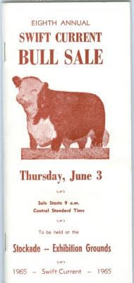 Swift Current Bull Sale Booklet (1965-06-03)