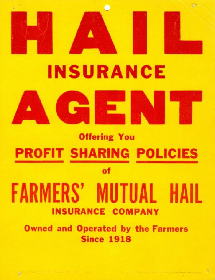 Farmers' Mutual Hail Insurance Company Poster