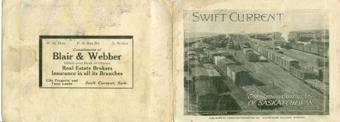 Swift Current - The Coming Centre City Of Saskatchewan Promotional Booklet (1912)