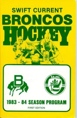 Swift Current Broncos Hockey Season Program (1983)