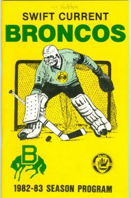 Swift Current Broncos Hockey Season Program (1982)