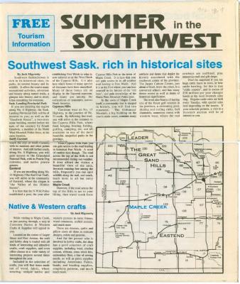 Summer in the Southwest Tourism Information Newsletter (1996)