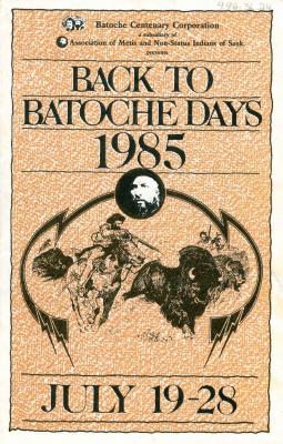 Back To Batoche Days Booklet (1985)