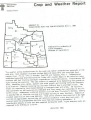 Crop and Weather Report, Saskatchewan Agriculture (1984-05-07)