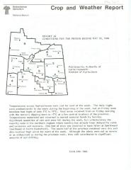 Crop and Weather Report, Saskatchewan Agriculture (1984-05-28)