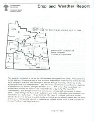 Crop and Weather Report, Saskatchewan Agriculture (1984-07-23)