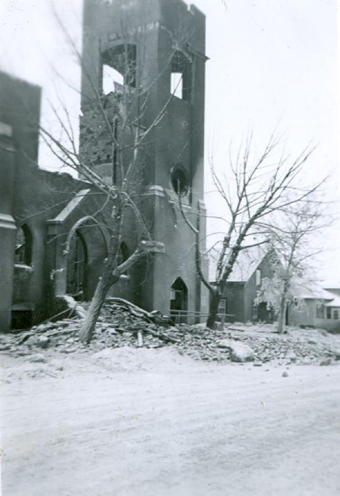 Metropolitan Methodist Church Fire, Swift Current (1946-12-29)