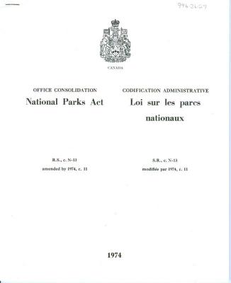 National Parks Act, Canada (1975)