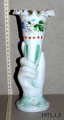 Vase, Hand Holding Horn (c.1890)