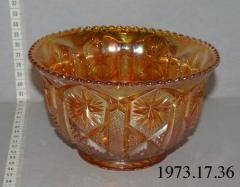 Marigold Carnival Glass Bowl