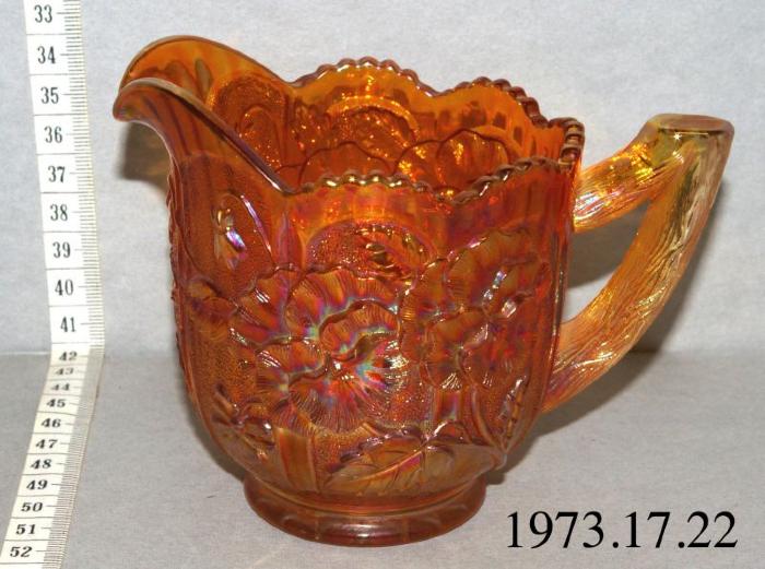 Marigold Carnival Glass Creamer