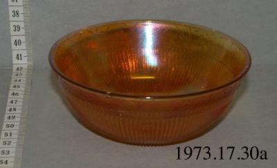 Marigold Carnival Glass Bowl