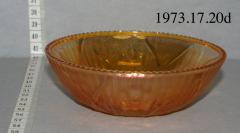 Marigold Carnival Glass Bowl (c.1950)