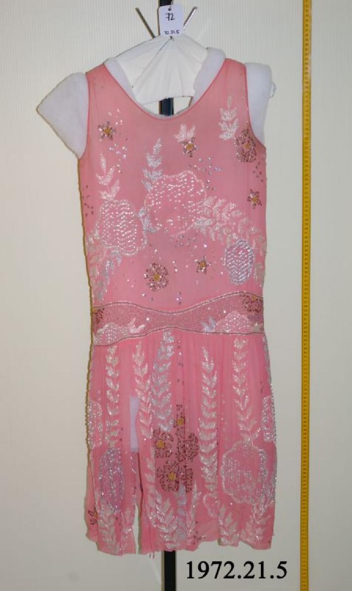 Pink Beaded Flapper Dress