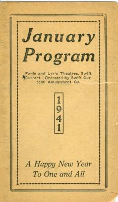 Eagle And Lyric Theatres Upcoming Program (1941-01)