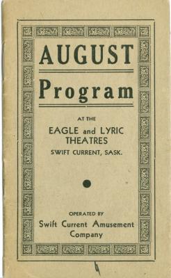 Eagle And Lyric Theatre Program (1941-08)