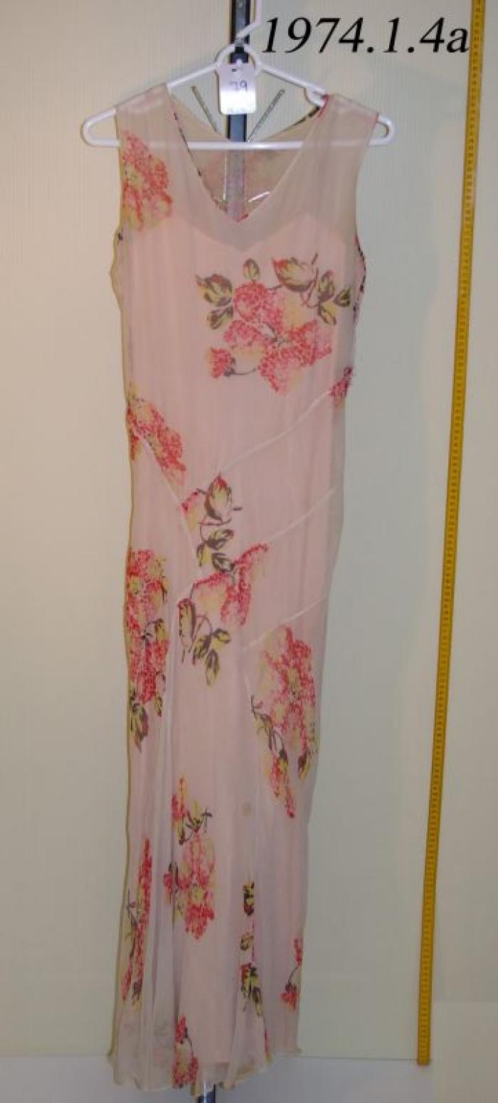 Sheer Printed Pink Dress (1920)