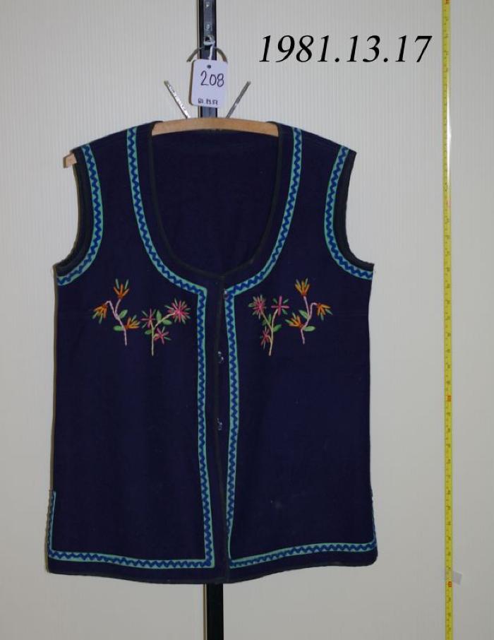 Embroidered Wool Vest