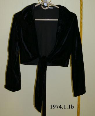 Black Velvet Dress Jacket (1920)