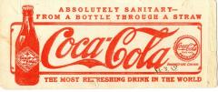 Ink Blotter Advertising Coca-Cola (1913)