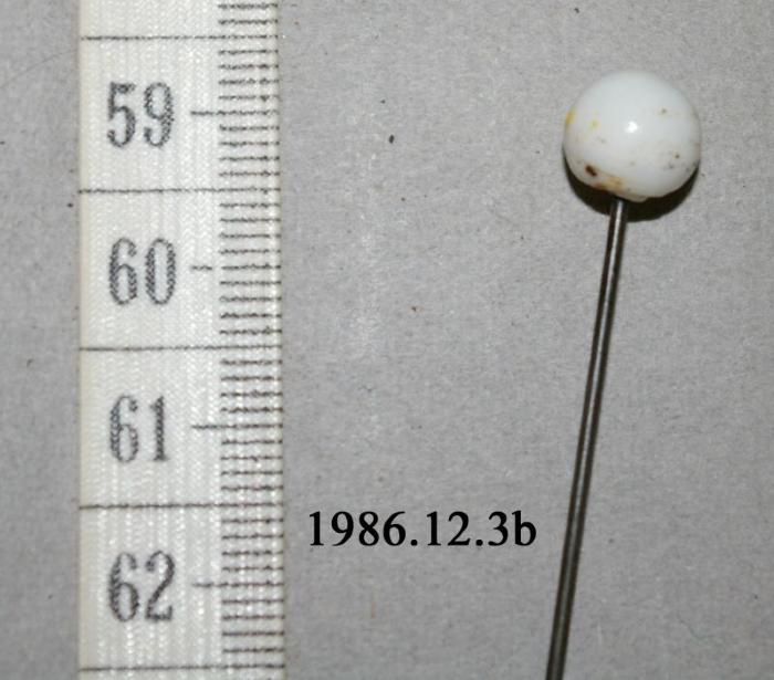 Hatpin With White Ball End