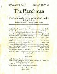 The Ranchman Theatre Program