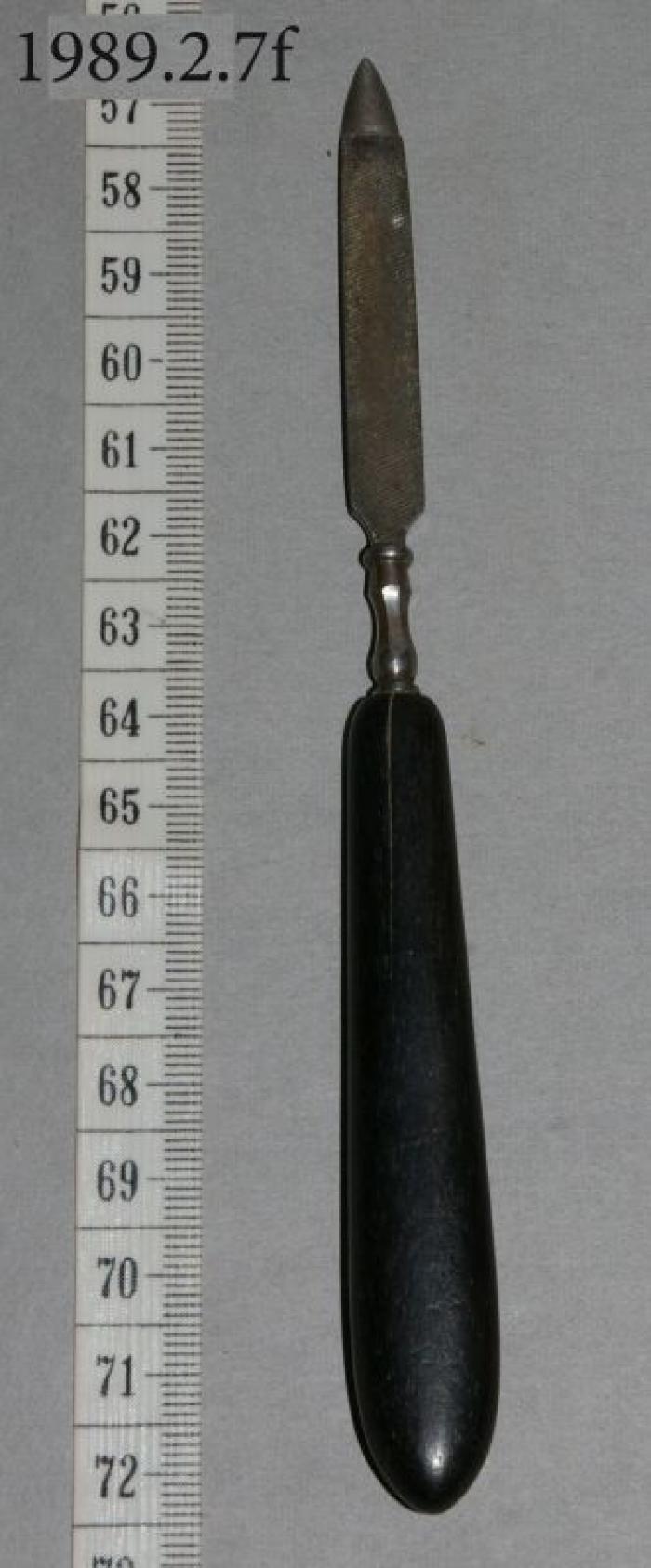 Ebony Nail File - Manicure Set (1905)