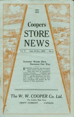 Coopers Store News Newsletter (1929-09)