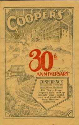 Cooper's Store News Newsletter (1933 Summer)