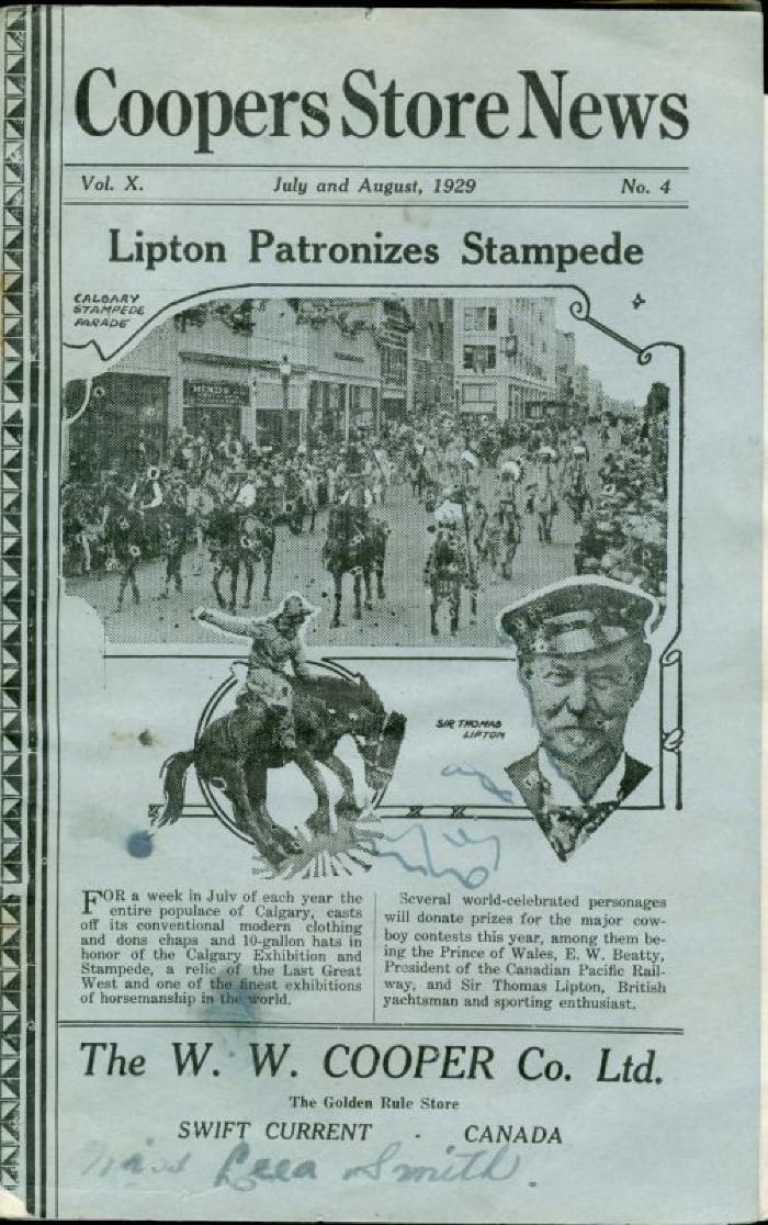 Coopers Store News Newsletter (1929-07)