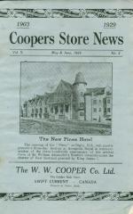 Coopers Store News Newsletter (1929-05)