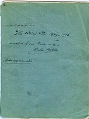 World War II Diary - Incidents In The World War 1939 - 1945 Recorded From Press And Radio Reports